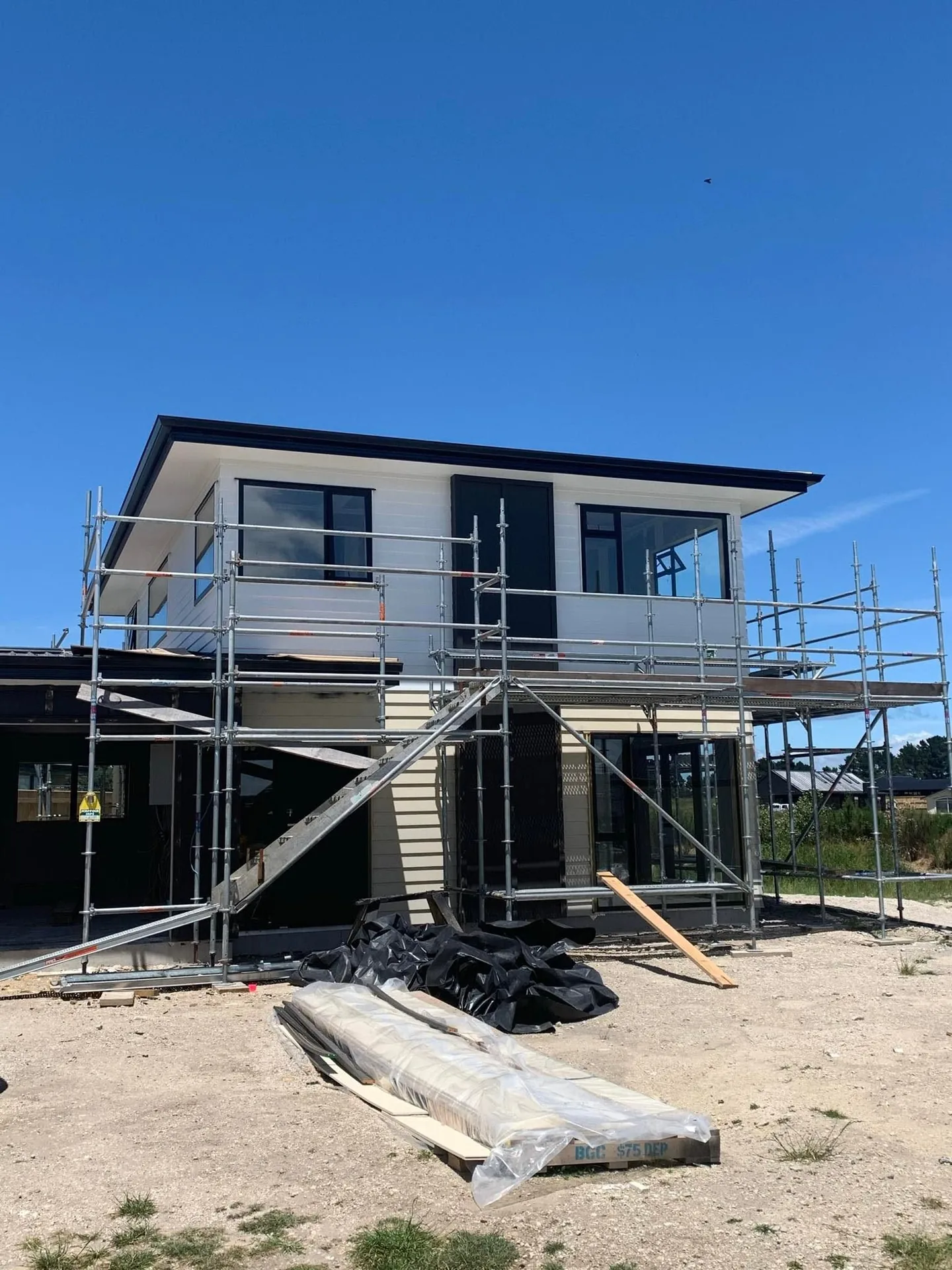 New build exterior coating
